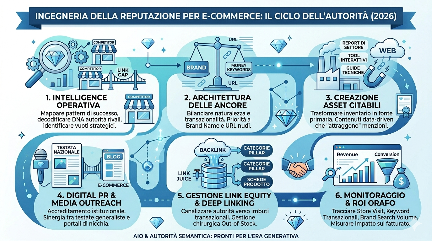 Infografica Link Building per eCommerce