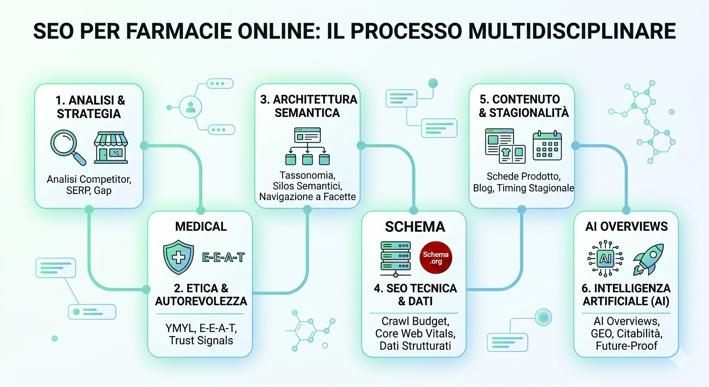 Infografica SEO per Farmacie e Parafarmacie Online